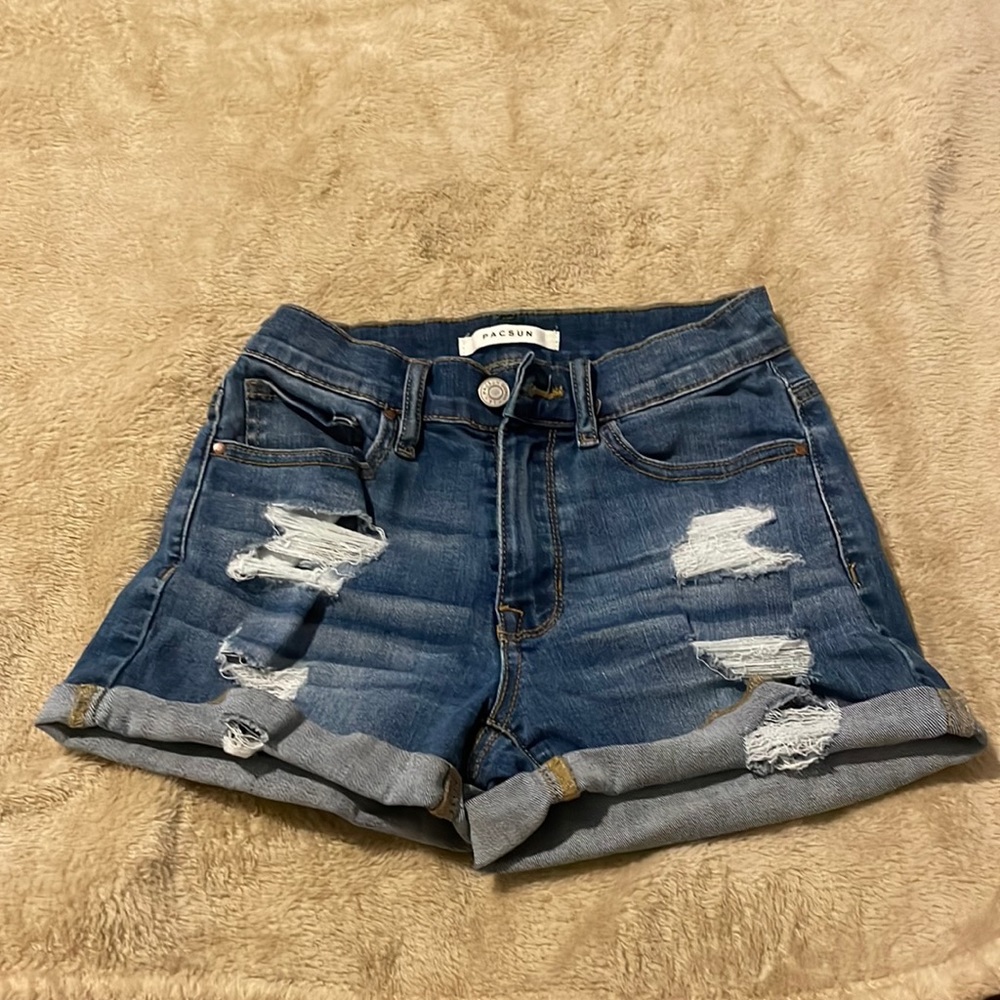 Pacsun shorties denim ripped shorts size 23